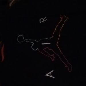 Jordan long sleeve shirt, youth M, black